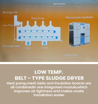 Low Temp belt-type sludge dryer